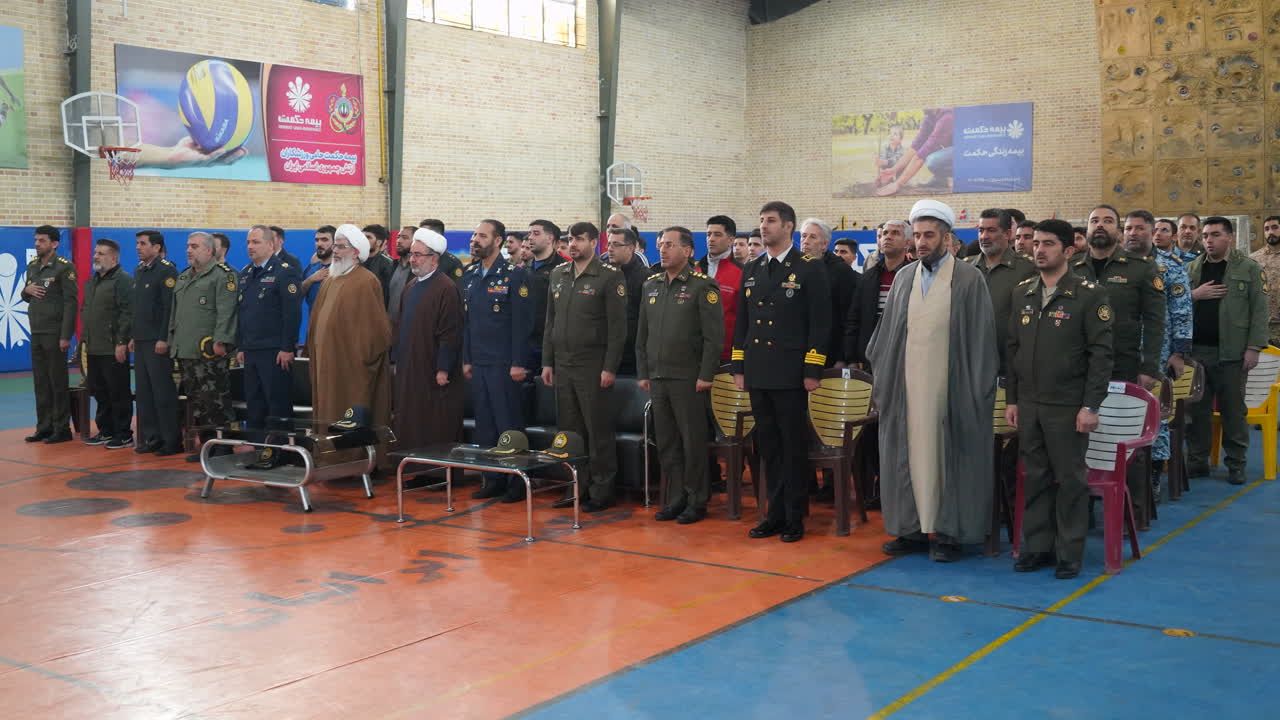برگزاری آئین اختتامیه پنجمین جشنواره مسابقات ورزشی کارکنان سازمان عقیدتی سیاسی ارتش