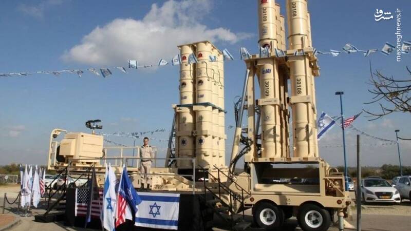 حادثه شگفت انگیز بر فراز آسمان سرزمین‌های اشغالی/ شکست ۷ فروند موشک THAAD و Arrow برابر تک موشک یمنی +فیلم و عکس