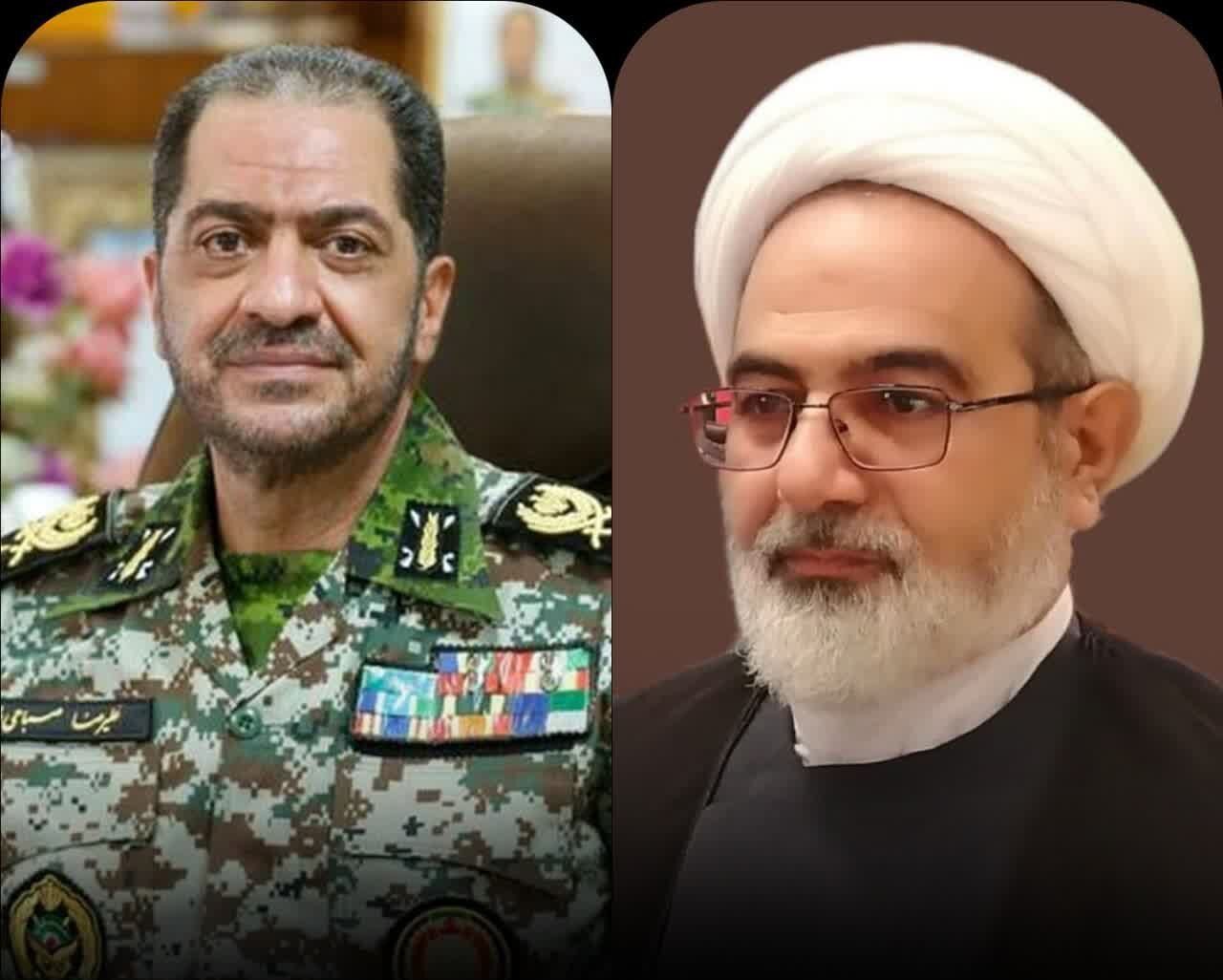 دیدار رئیس سازمان قضایی نیرو‌های مسلح با فرمانده قرارگاه مشترک پدافند هوایی خاتم‌الانبیاء(ص)