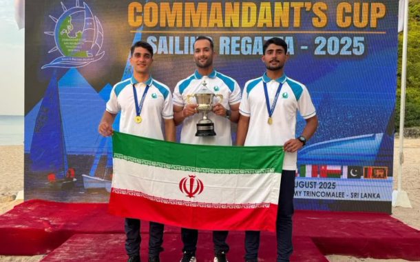 درخشش تیم دانشگاه علوم دریایی امام خمینی در مسابقات سیلینگ کاپ فرماندهی نیروی دریایی سریلانکا